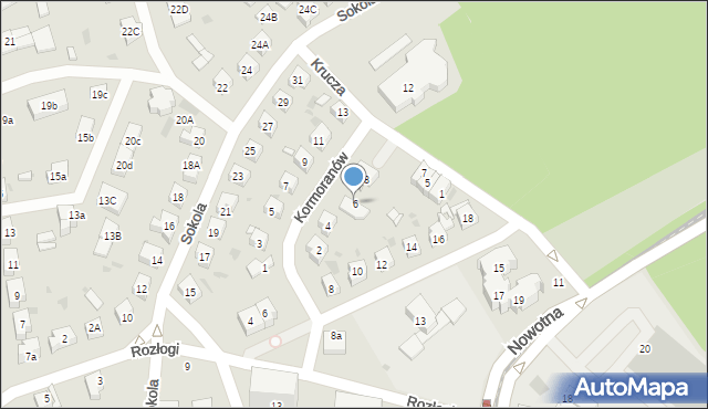 Gdańsk, Kormoranów, 6, mapa Gdańska