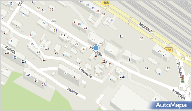 Gdynia, Kołłątaja Hugo, 25, mapa Gdyni