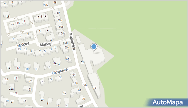 Gdynia, Kopernika Mikołaja, 71c, mapa Gdyni