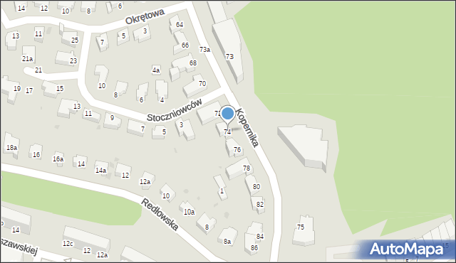 Gdynia, Kopernika Mikołaja, 74, mapa Gdyni