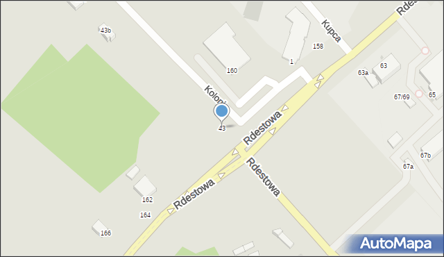 Gdynia, Kolonia, 43, mapa Gdyni