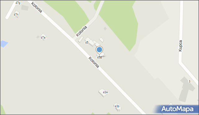 Gdynia, Kolonia, 45B, mapa Gdyni