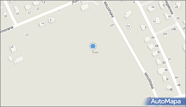 Gdynia, Kormorana, 3d, mapa Gdyni