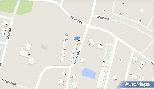 Gdynia, Kotwiczna, 21, mapa Gdyni