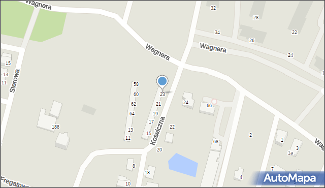 Gdynia, Kotwiczna, 23, mapa Gdyni