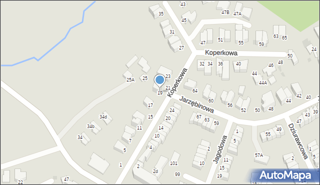 Gdynia, Koperkowa, 19, mapa Gdyni