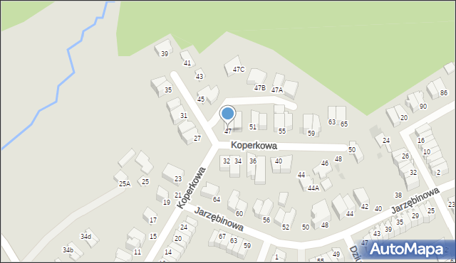 Gdynia, Koperkowa, 47, mapa Gdyni