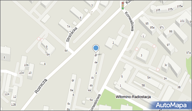 Gdynia, Konwaliowa, 4f, mapa Gdyni