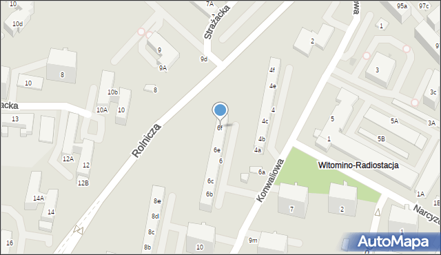 Gdynia, Konwaliowa, 6f, mapa Gdyni