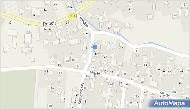 Gierałtowice, Konopnickiej Marii, 1B, mapa Gierałtowice