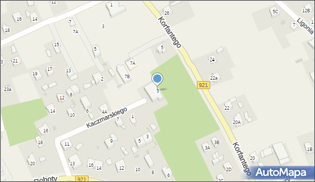 Gierałtowice, Korfantego Wojciecha, 3, mapa Gierałtowice