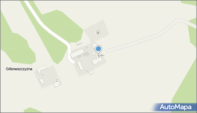 Gilbowszczyzna, Kozłowy Ług, 3, mapa Gilbowszczyzna