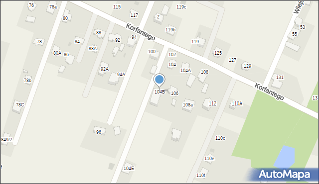 Gilowice, Korfantego Wojciecha, 104B, mapa Gilowice