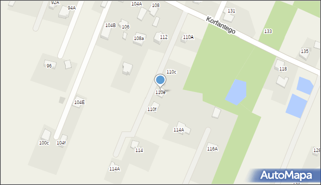 Gilowice, Korfantego Wojciecha, 110e, mapa Gilowice