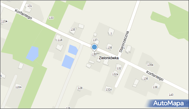 Gilowice, Korfantego Wojciecha, 130, mapa Gilowice