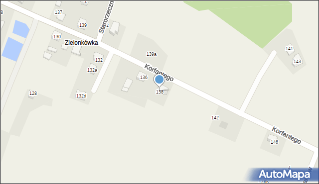Gilowice, Korfantego Wojciecha, 138, mapa Gilowice