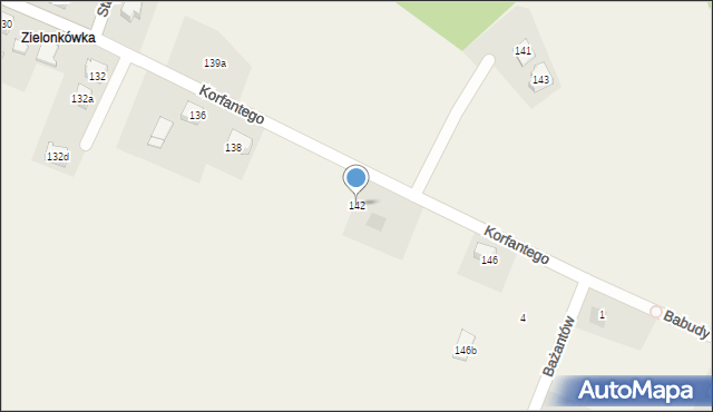 Gilowice, Korfantego Wojciecha, 142, mapa Gilowice