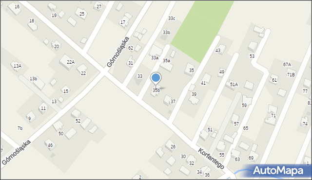 Gilowice, Korfantego Wojciecha, 35b, mapa Gilowice