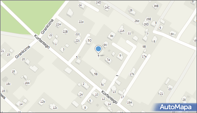 Gilowice, Korfantego Wojciecha, 7, mapa Gilowice