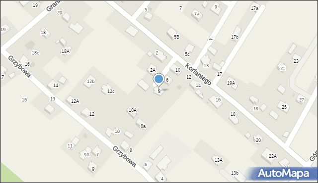 Gilowice, Korfantego Wojciecha, 8, mapa Gilowice