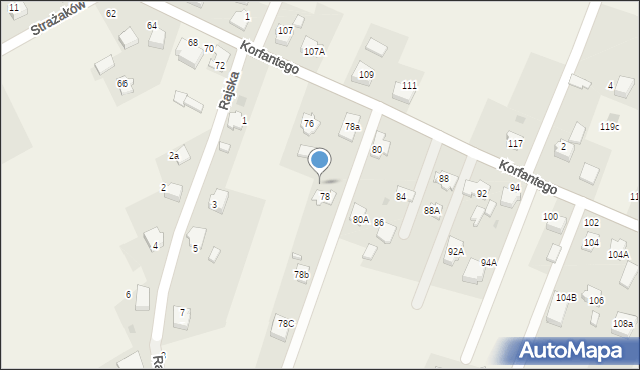 Gilowice, Korfantego Wojciecha, 82, mapa Gilowice