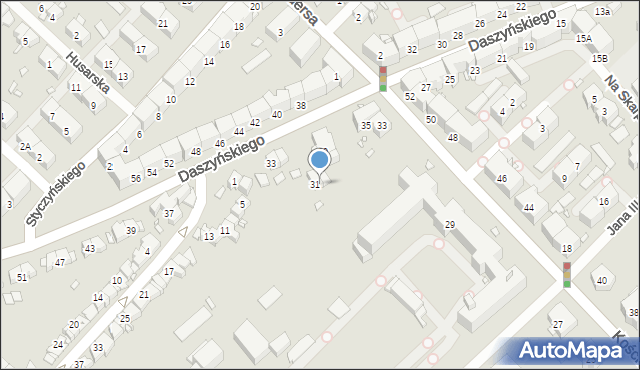 Gliwice, Kościuszki Tadeusza, gen., 31, mapa Gliwic