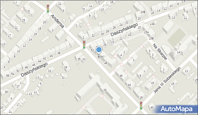 Gliwice, Kościuszki Tadeusza, gen., 50, mapa Gliwic