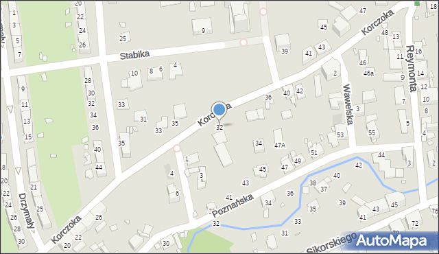 Gliwice, Korczoka Antoniego, ks. dr., 32, mapa Gliwic