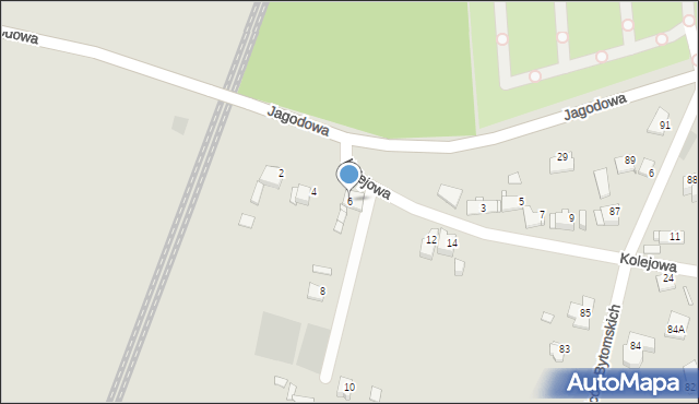 Gliwice, Kolejowa, 6, mapa Gliwic