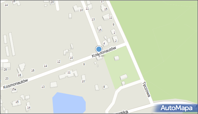 Gliwice, Kosmonautów, 7, mapa Gliwic