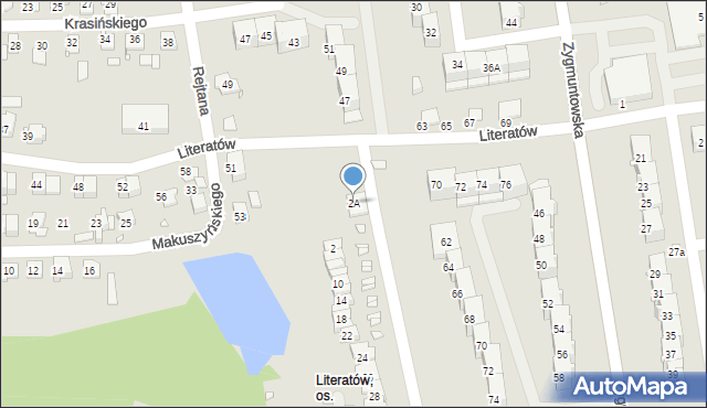 Gliwice, Kownackiej Marii, 2A, mapa Gliwic