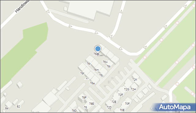 Gliwice, Kozielska, 76za, mapa Gliwic