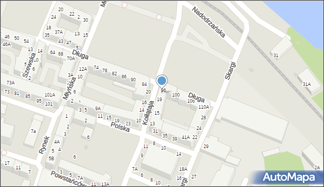 Głogów, Kołłątaja Hugo, 21, mapa Głogów