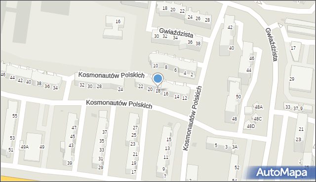 Głogów, Kosmonautów Polskich, 18, mapa Głogów