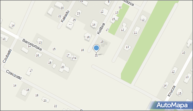 Głosków, Kolibra, 21, mapa Głosków