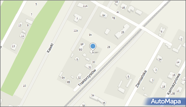 Głosków, Korczunkowa, 7, mapa Głosków