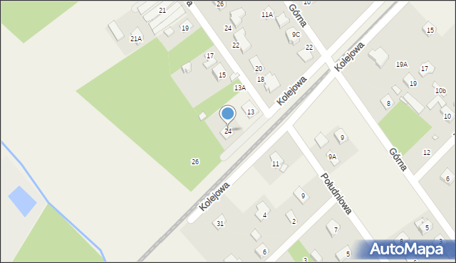 Głosków-Letnisko, Kolejowa, 24, mapa Głosków-Letnisko