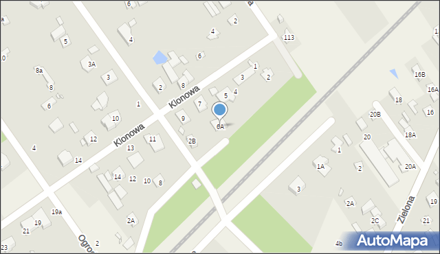 Głosków-Letnisko, Kolejowa, 6A, mapa Głosków-Letnisko