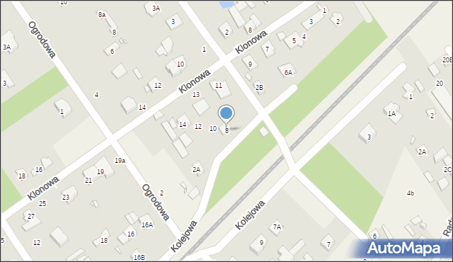 Głosków-Letnisko, Kolejowa, 8, mapa Głosków-Letnisko