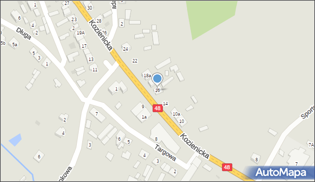 Głowaczów, Kozienicka, 16, mapa Głowaczów