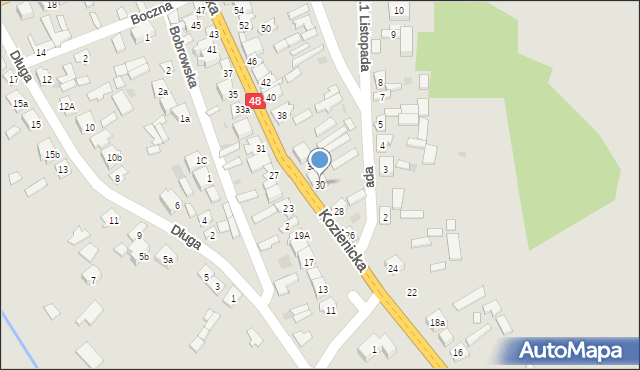 Głowaczów, Kozienicka, 30, mapa Głowaczów