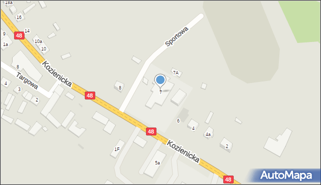 Głowaczów, Kozienicka, 7, mapa Głowaczów