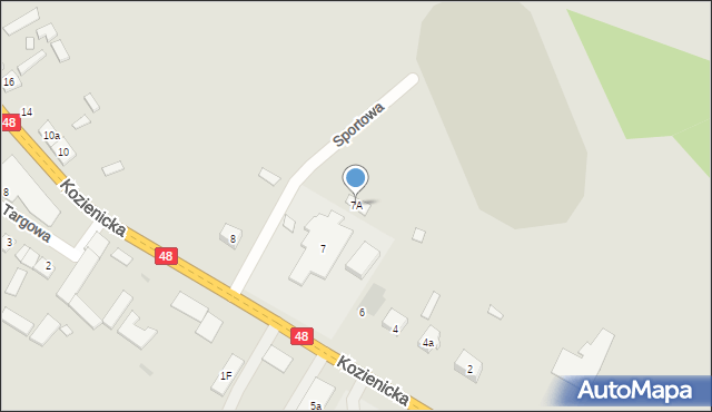 Głowaczów, Kozienicka, 7A, mapa Głowaczów