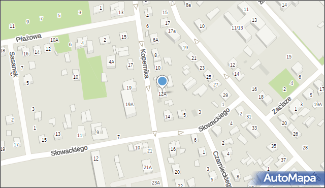 Głowno, Kopernika Mikołaja, 12A, mapa Głowno