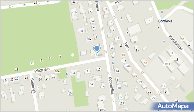 Głowno, Kopernika Mikołaja, 13c, mapa Głowno