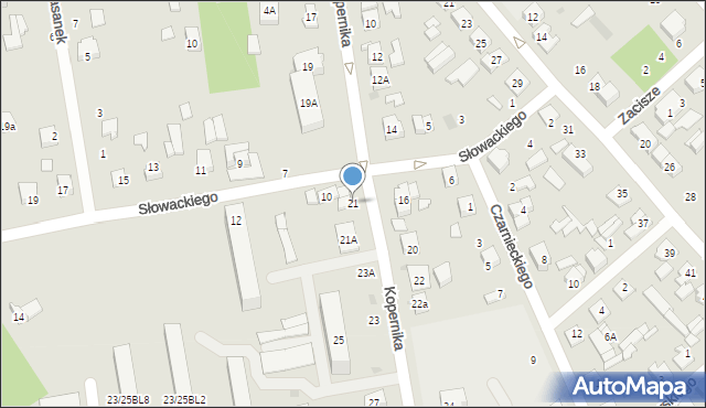 Głowno, Kopernika Mikołaja, 21, mapa Głowno