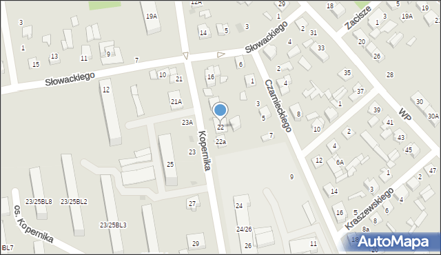 Głowno, Kopernika Mikołaja, 22, mapa Głowno