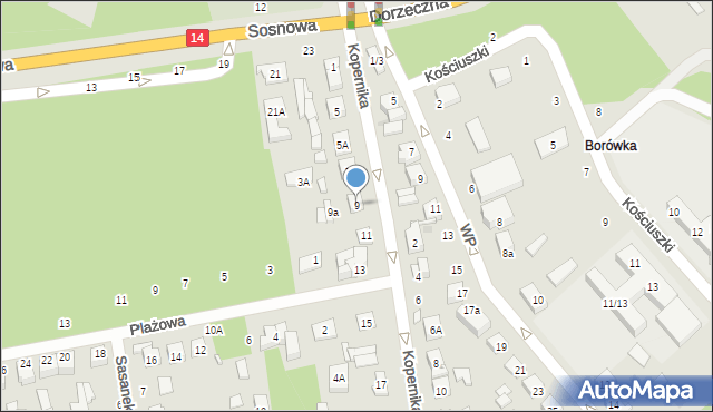 Głowno, Kopernika Mikołaja, 9, mapa Głowno