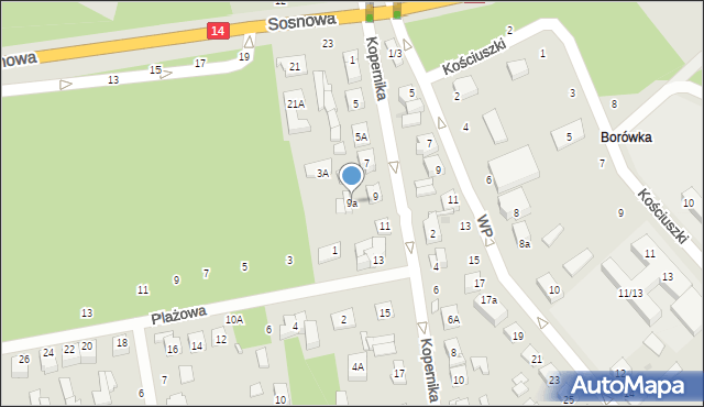 Głowno, Kopernika Mikołaja, 9a, mapa Głowno