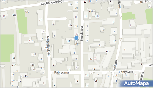 Głubczyce, Kościuszki Tadeusza, gen., 10, mapa Głubczyce